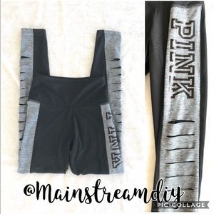Pink Ultimate Victoria’s Secret Ripped Leggings